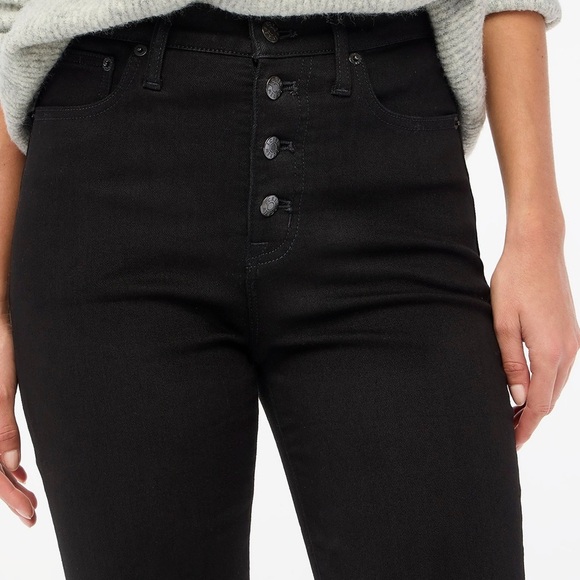 J. Crew Black High-rise stovepipe jean in signature stretch Size 30 - Picture 2 of 4